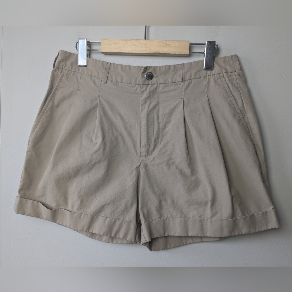 CALVIN KLEIN Women Beige Short Size 27 With Pockets Great Used Condition - Picture 1 of 10